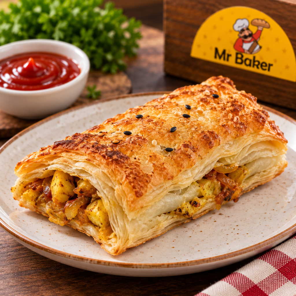 Paneer puff patty